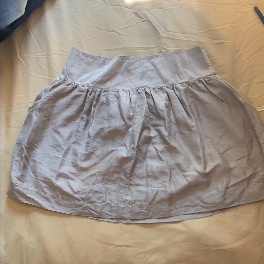 Tan short skirt